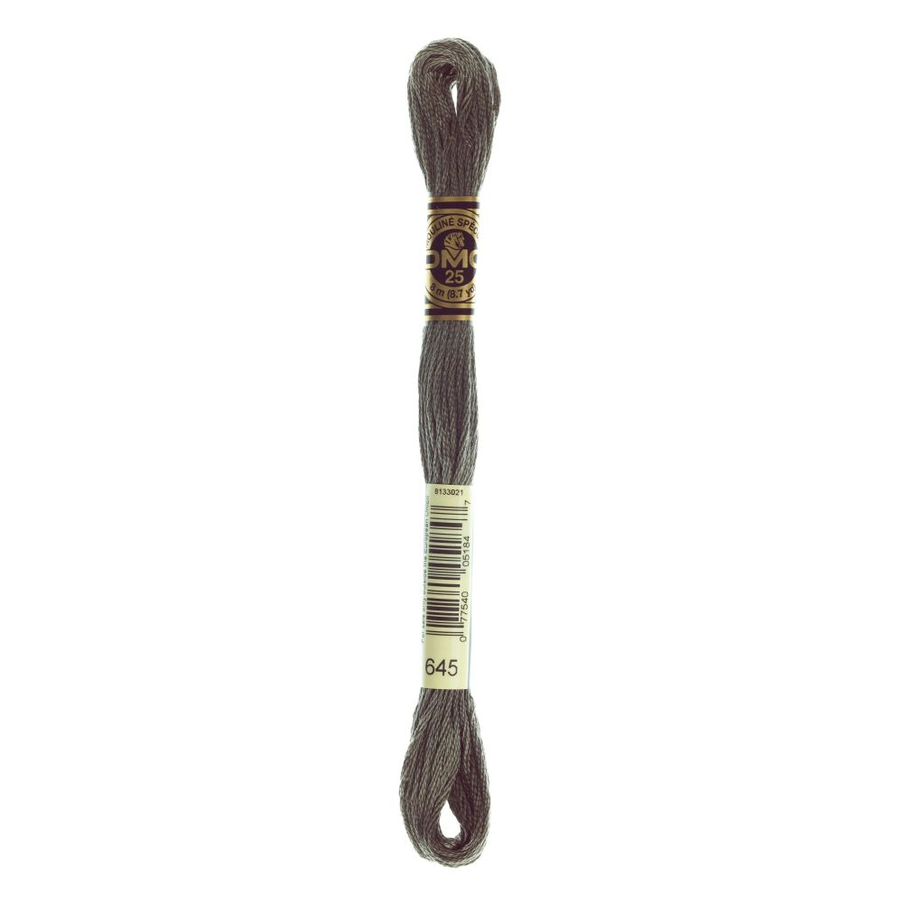 DMC 645 Six-Strand Floss – Very Dark Beaver Grey DMC 645 Six-Strand Floss – Very Dark Beaver Grey