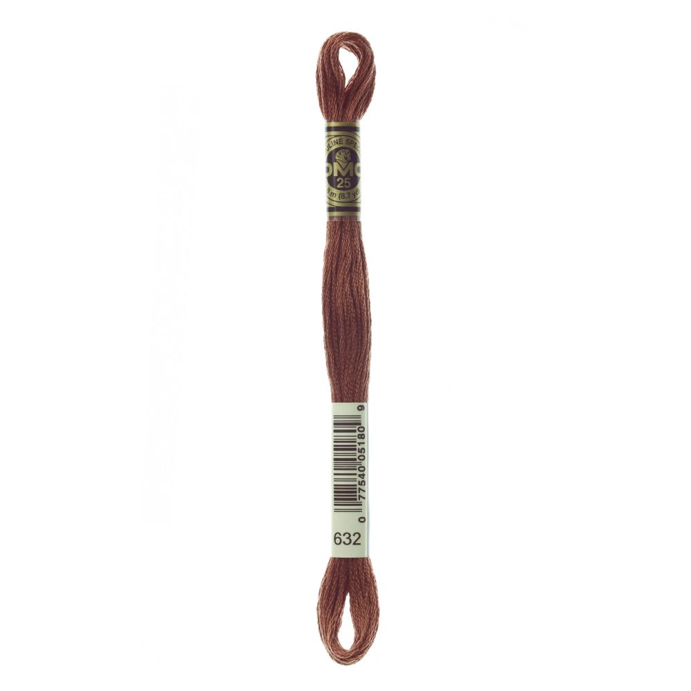 DMC 632 Six-Strand Floss – Ultra Very Dark Desert Sand DMC 632 Six-Strand Floss – Ultra Very Dark Desert Sand