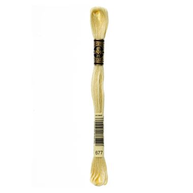DMC 677 Six-Strand Floss – Very Light Old Gold