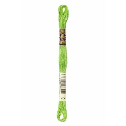 DMC 704 Six-Strand Floss – Bright Chartreuse