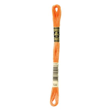 DMC 722 Six-Strand Floss – Light Orange Spice