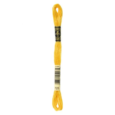 DMC 725 Six-Strand Floss – Medium Light Topaz