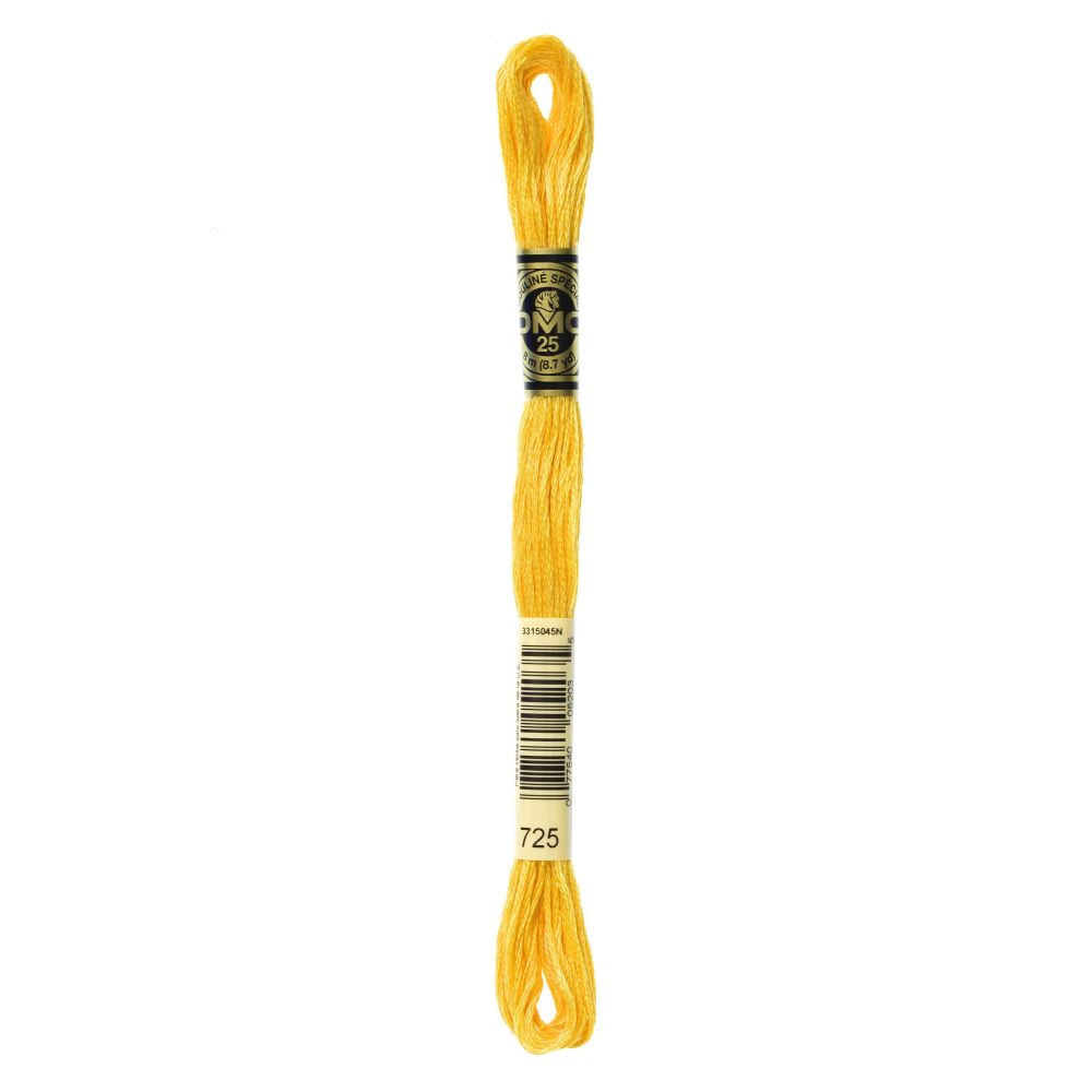 DMC 725 Six-Strand Floss – Medium Light Topaz DMC 725 Six-Strand Floss – Medium Light Topaz