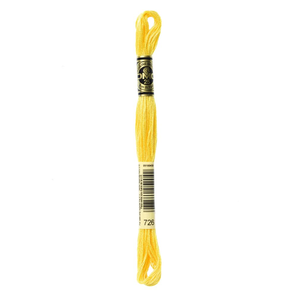 DMC 726 Six-Strand Floss – Light Topaz