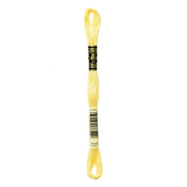 DMC 727 Six-Strand Floss – Very Light Topaz