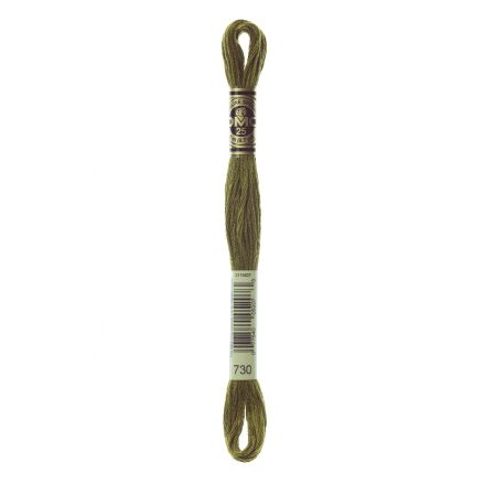 DMC 730 Six-Strand Floss – Very Dark Olive Green