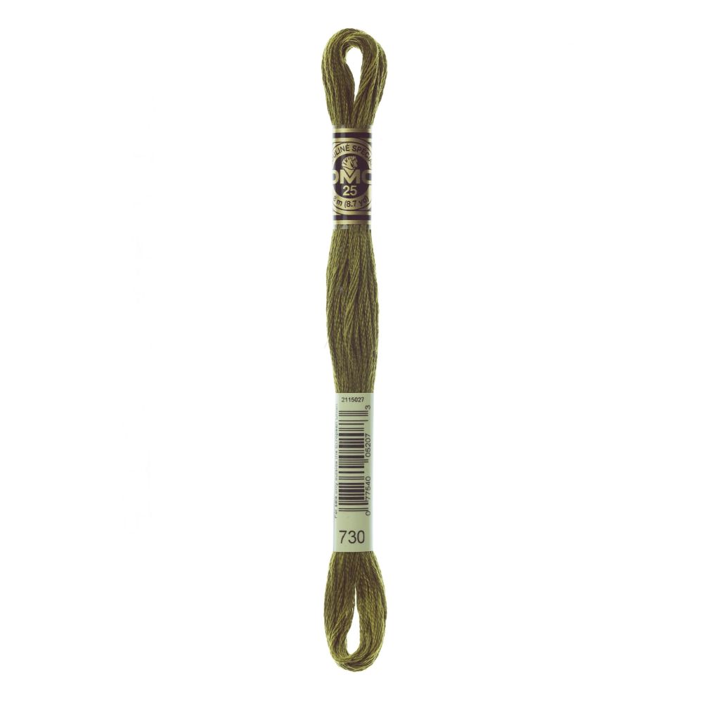 DMC 730 Six-Strand Floss – Very Dark Olive Green DMC 730 Six-Strand Floss – Very Dark Olive Green