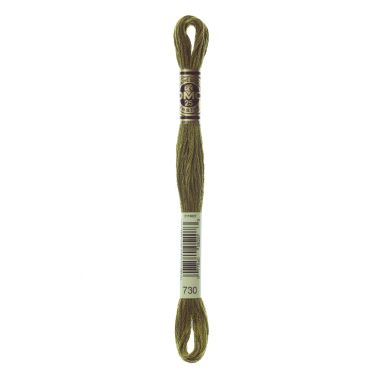 DMC 730 Six-Strand Floss – Very Dark Olive Green