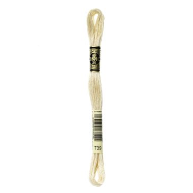 DMC 739 Six-Strand Floss – Ultra Very Light Tan
