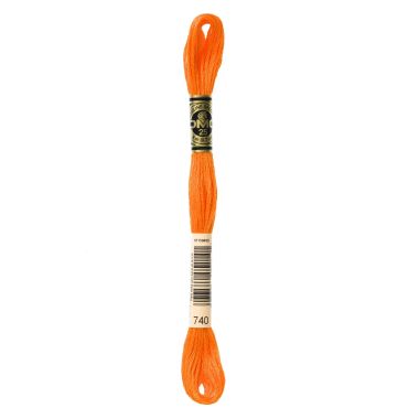 DMC 740 Six-Strand Floss – Tangerine