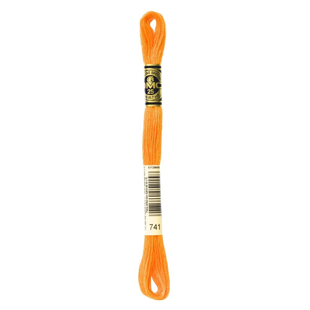 DMC 741 Six-Strand Floss – Medium Tangerine DMC 741 Six-Strand Floss – Medium Tangerine