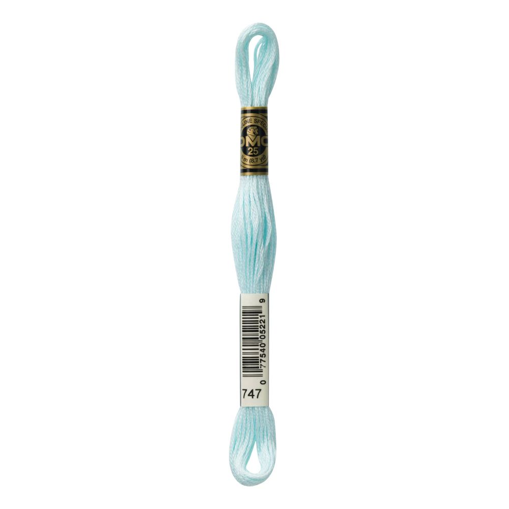 DMC 747 Six-Strand Floss – Very Light Sky Blue DMC 747 Six-Strand Floss – Very Light Sky Blue