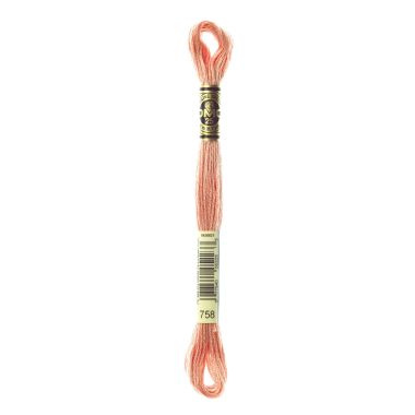 DMC 758 Six-Strand Floss – Very Light Terra Cotta