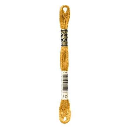 DMC 783 Six-Strand Floss – Medium Topaz