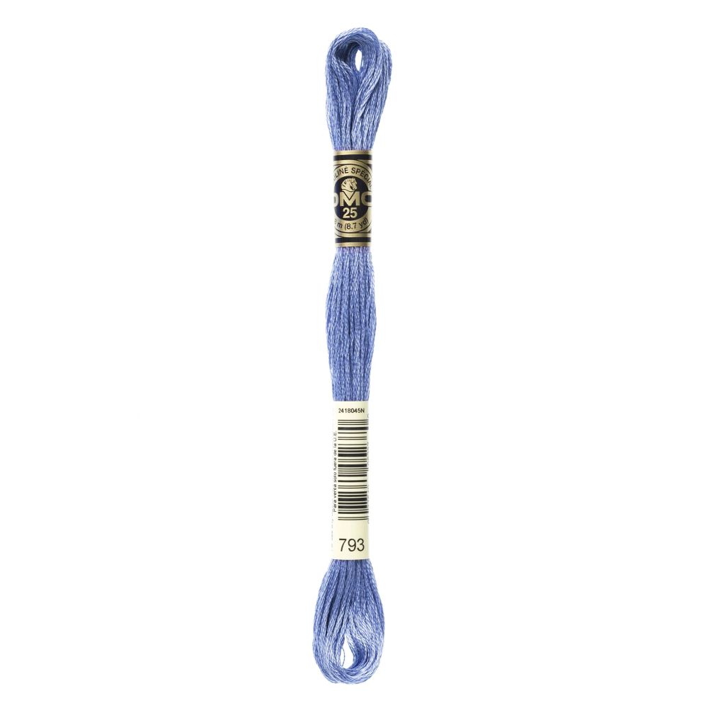 DMC 793 Six-Strand Floss – Medium Cornflower Blue DMC 793 Six-Strand Floss – Medium Cornflower Blue