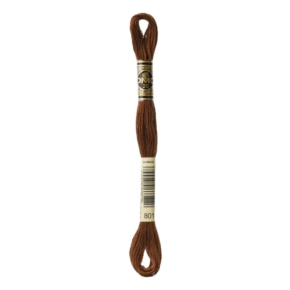 DMC 801 Six-Strand Floss – Dark Coffee Brown DMC 801 Six-Strand Floss – Dark Coffee Brown