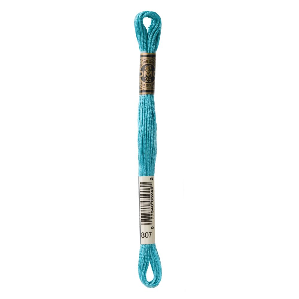 DMC 807 Six-Strand Floss – Peacock Blue DMC 807 Six-Strand Floss – Peacock Blue