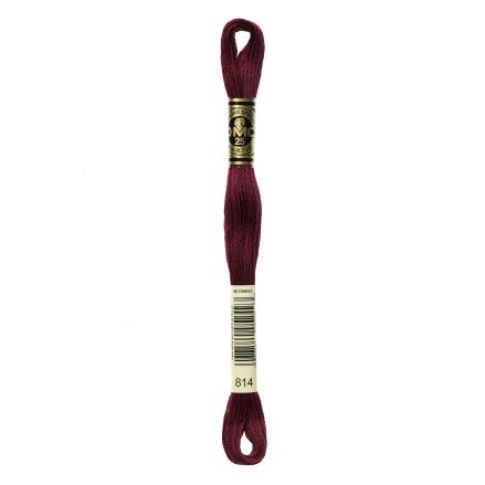 DMC 814 Six-Strand Floss – Dark Garnet