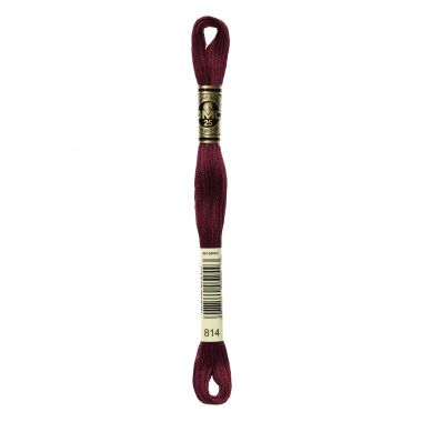 DMC 814 Six-Strand Floss – Dark Garnet