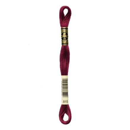 DMC 815 Six-Strand Floss – Medium Garnet