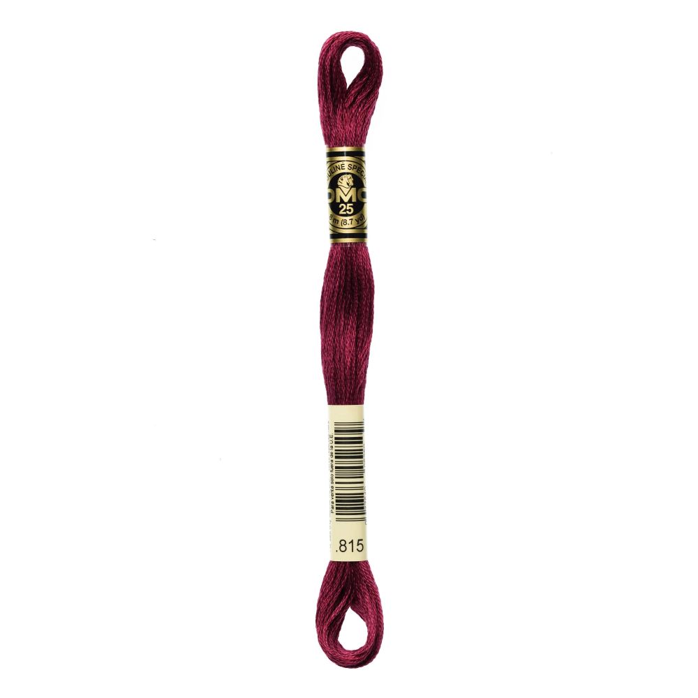 DMC 815 Six-Strand Floss – Medium Garnet DMC 815 Six-Strand Floss – Medium Garnet