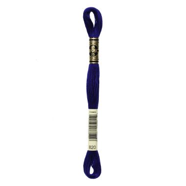 DMC 820 Six-Strand Floss – Very Dark Royal Blue