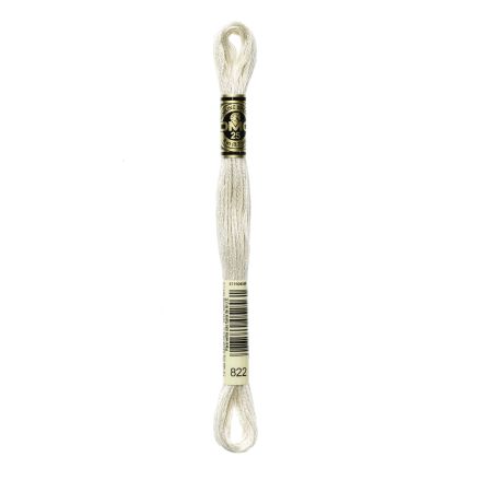 DMC 822 Six-Strand Floss – Light Beige Grey