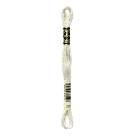 DMC 822 Six-Strand Floss – Light Beige Grey