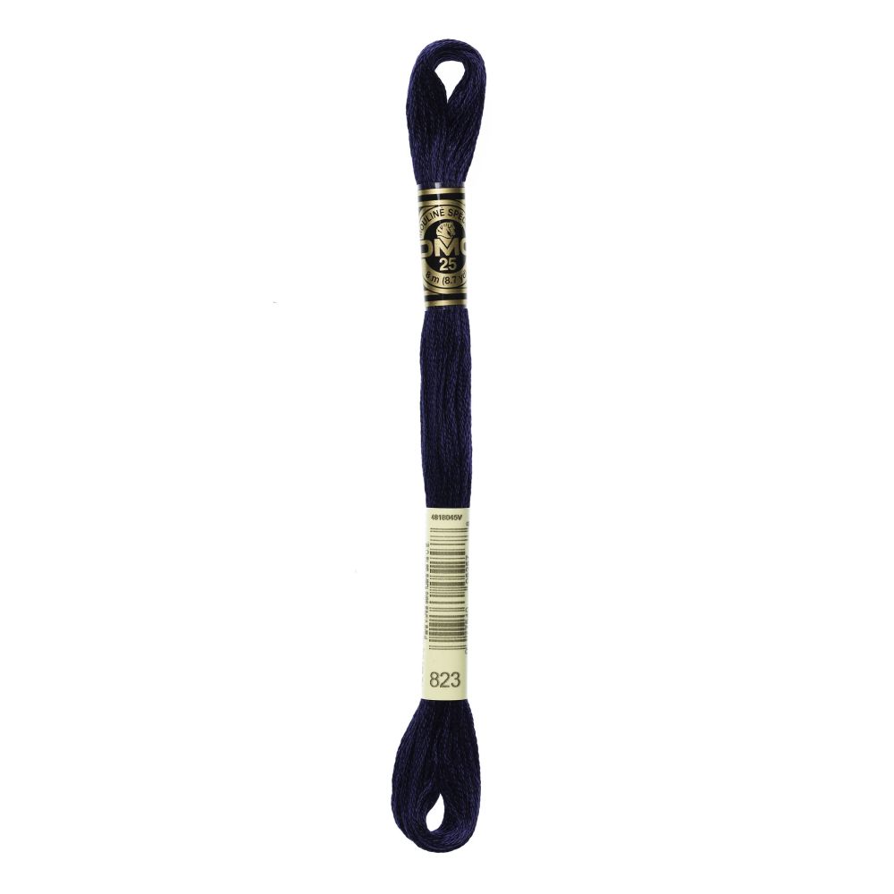 DMC 823 Six-Strand Floss – Dark Navy Blue DMC 823 Six-Strand Floss – Dark Navy Blue