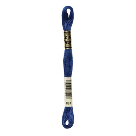 DMC 824 Six-Strand Floss – Very Dark Blue