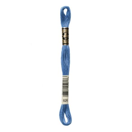 DMC 826 Six-Strand Floss – Medium Blue