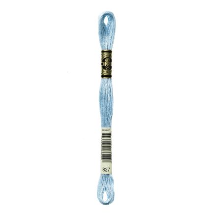 DMC 827 Six-Strand Floss – Very Light Blue