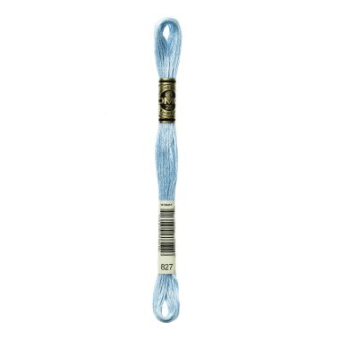 DMC 827 Six-Strand Floss – Very Light Blue