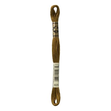 DMC 829 Six-Strand Floss – Very Dark Golden Olive