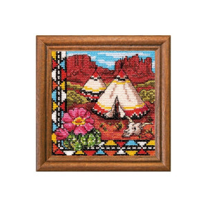 Cross-Stitch Kit “Indian Wigwam” Ledi 01279