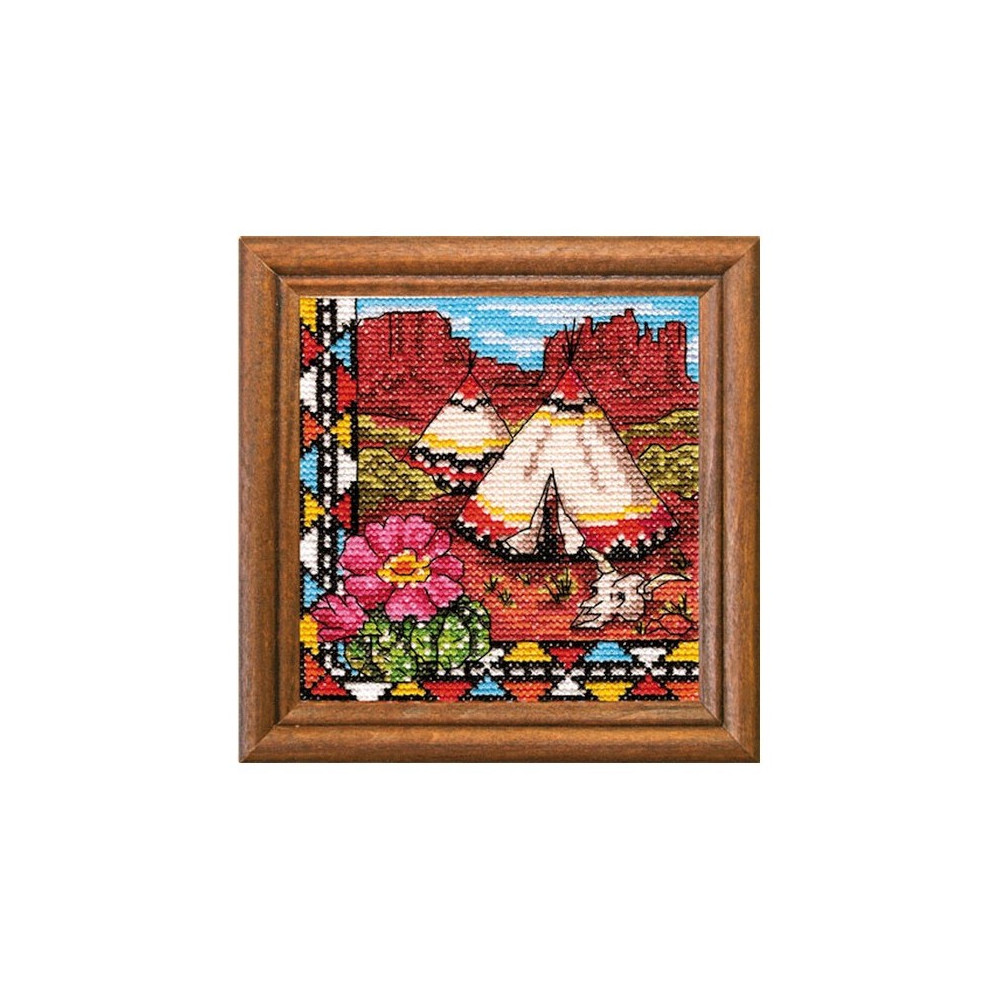 Cross-Stitch Kit “Indian Wigwam” Ledi 01279