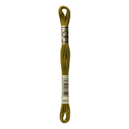 DMC 831 Six-Strand Floss – Medium Golden Olive