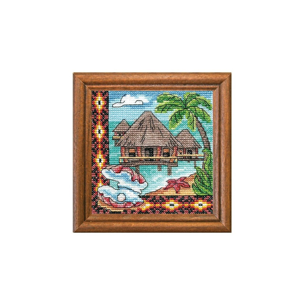 Cross-Stitch Kit “Oceania Bungalow” Ledi 01280