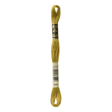 DMC 833 Six-Strand Floss – Light Golden Olive