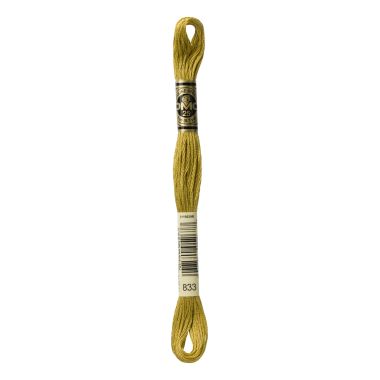 DMC 833 Six-Strand Floss – Light Golden Olive