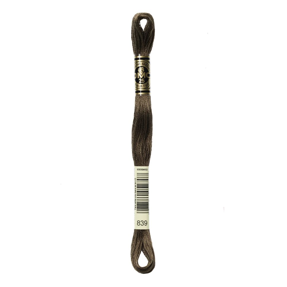 DMC 839 Six-Strand Floss – Dark Beige Brown DMC 839 Six-Strand Floss – Dark Beige Brown