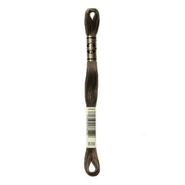 DMC 839 Six-Strand Floss – Dark Beige Brown