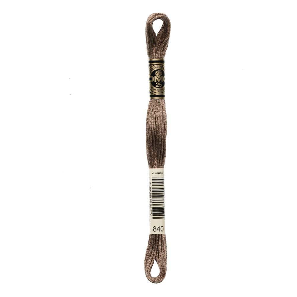 DMC 840 Six-Strand Floss – Medium Beige Brown DMC 840 Six-Strand Floss – Medium Beige Brown