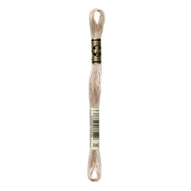 DMC 842 Six-Strand Floss – Very Light Beige Brown