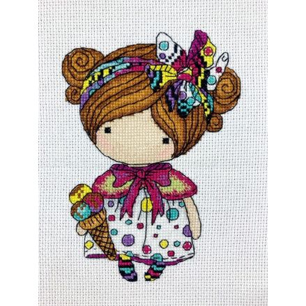 Cross Stitch Kit “Girl Summer” Iris Design 05221A