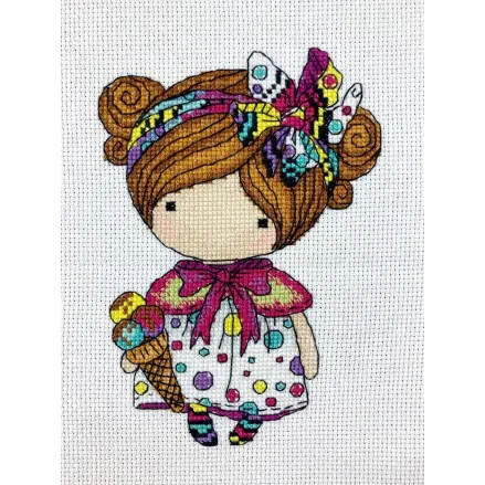 Cross Stitch Kit “Girl Summer” Iris Design 05221A