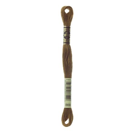 DMC 869 Six-Strand Floss – Very Dark Hazelnut Brown