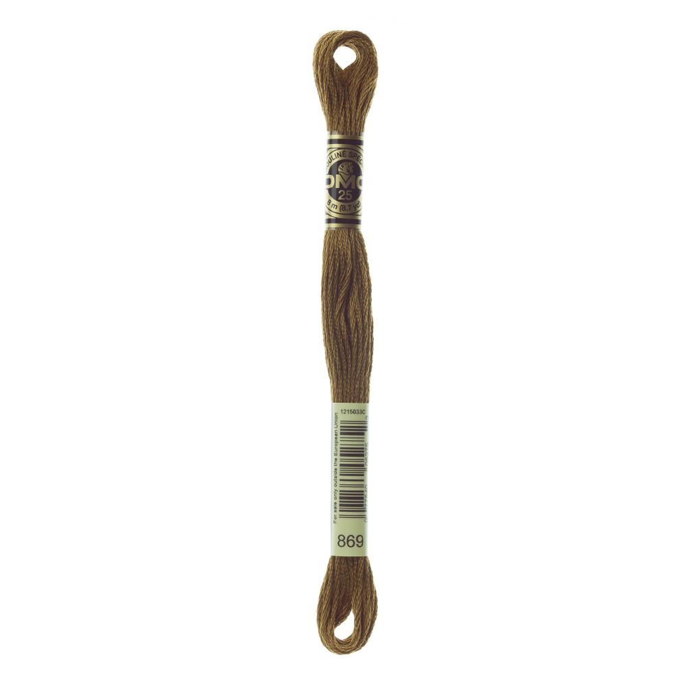 DMC 869 Six-Strand Floss – Very Dark Hazelnut Brown