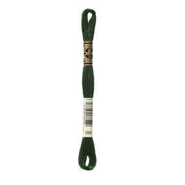 DMC 890 Six-Strand Floss – Ultra Dark Pistachio Green