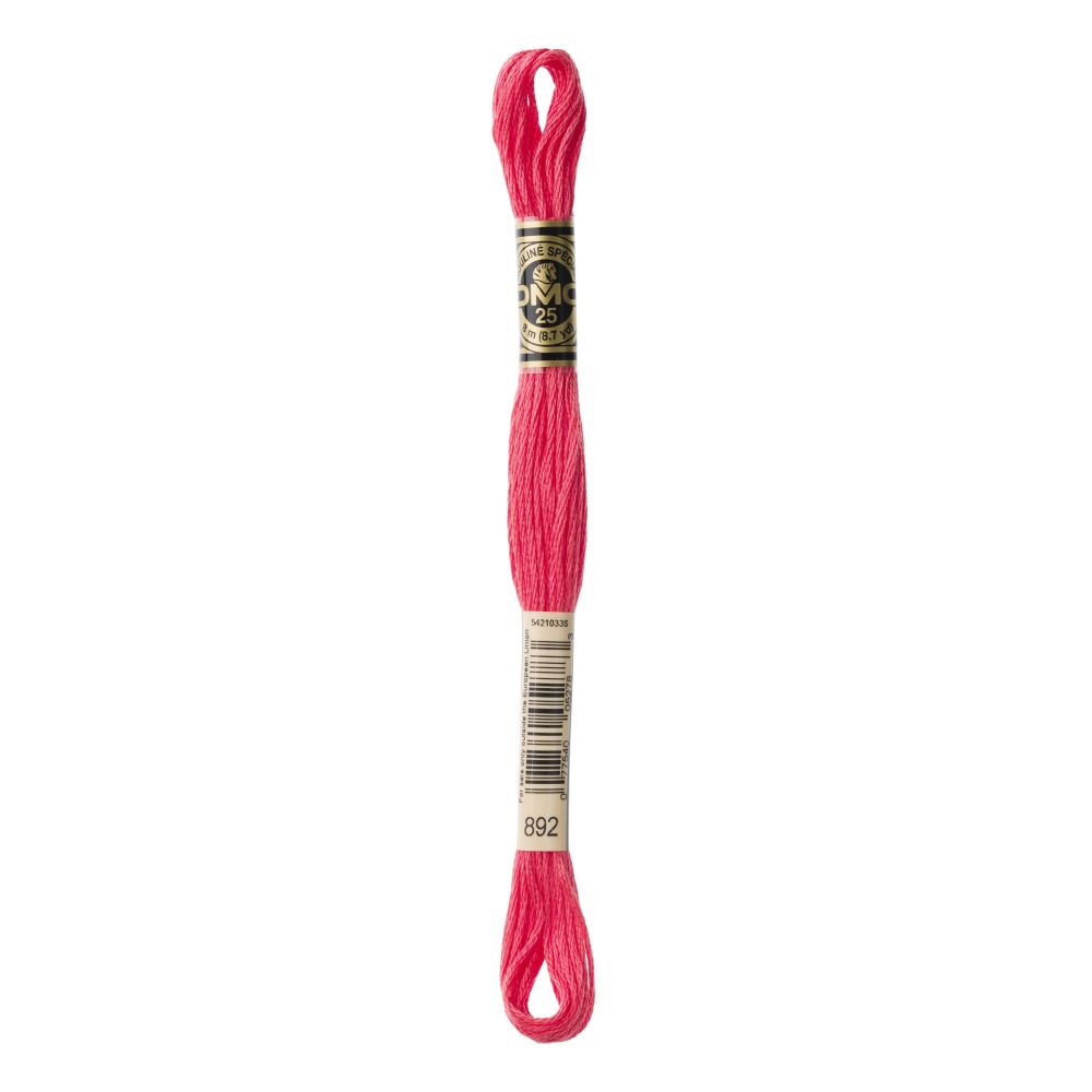 DMC 892 Six-Strand Floss – Medium Carnation DMC 892 Six-Strand Floss – Medium Carnation
